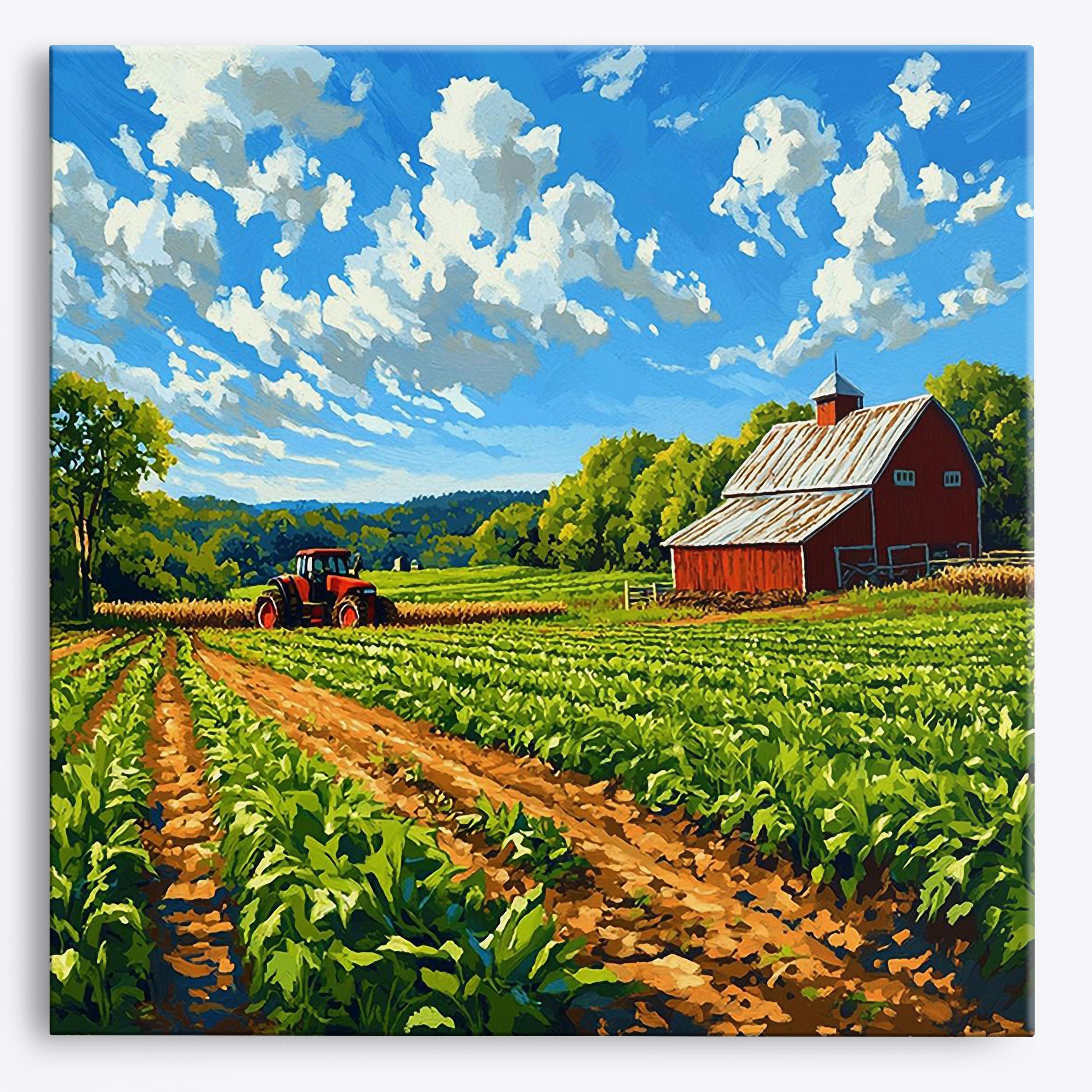 Harvest Sunshine No Frame / Regular (15.75"x15.75"/40x40cm) / 24 colors