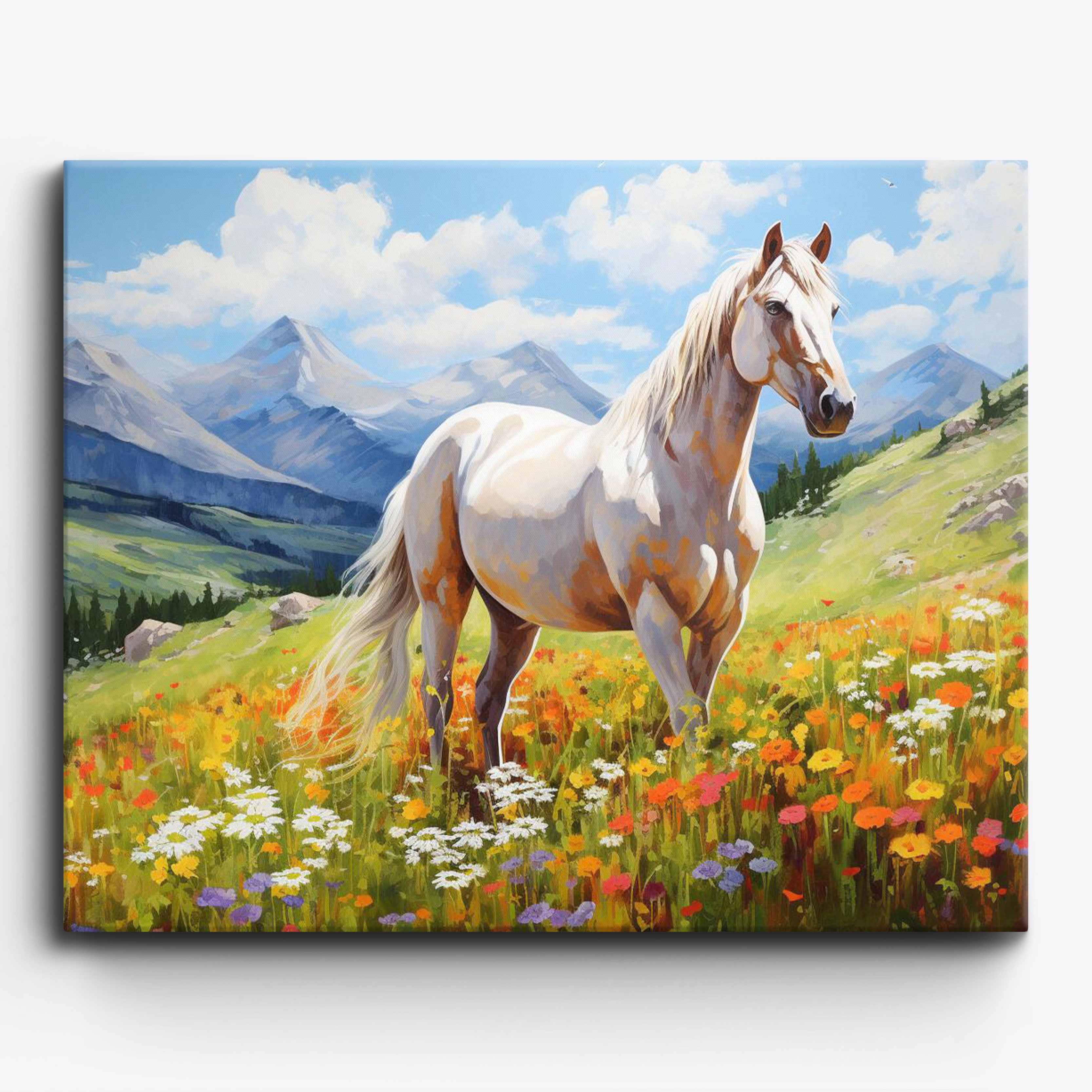 Meadows vita häst Grace