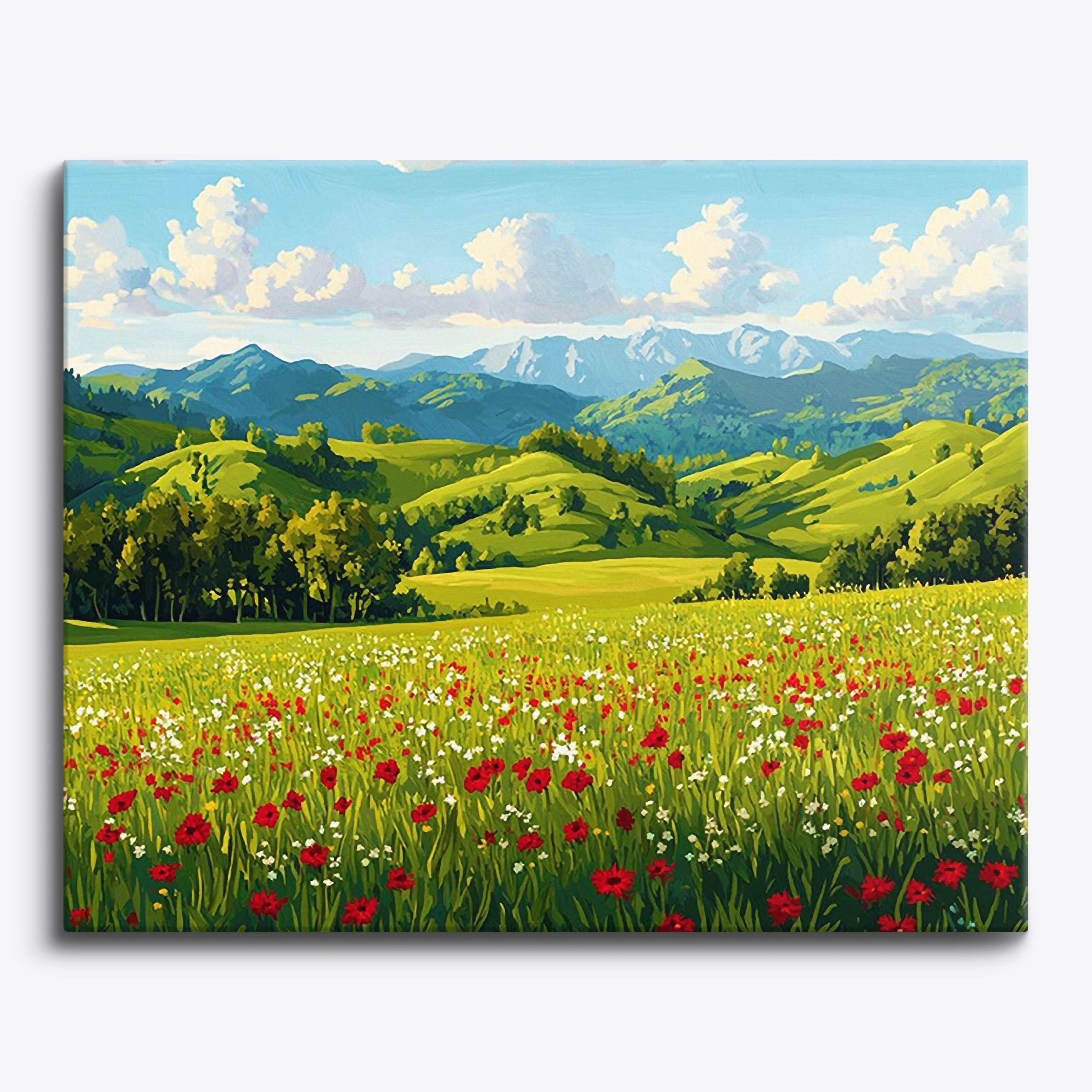 Peaceful Pasture No Frame / Regular (15.75"x19.7"/40x50cm) / 24 colors