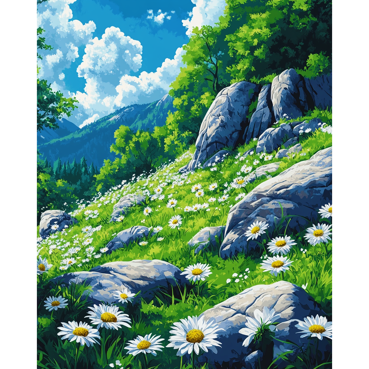 Swaying Daisies