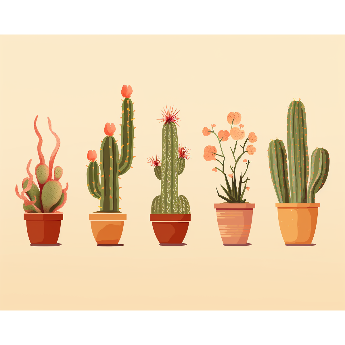 Minimalistisk kaktus